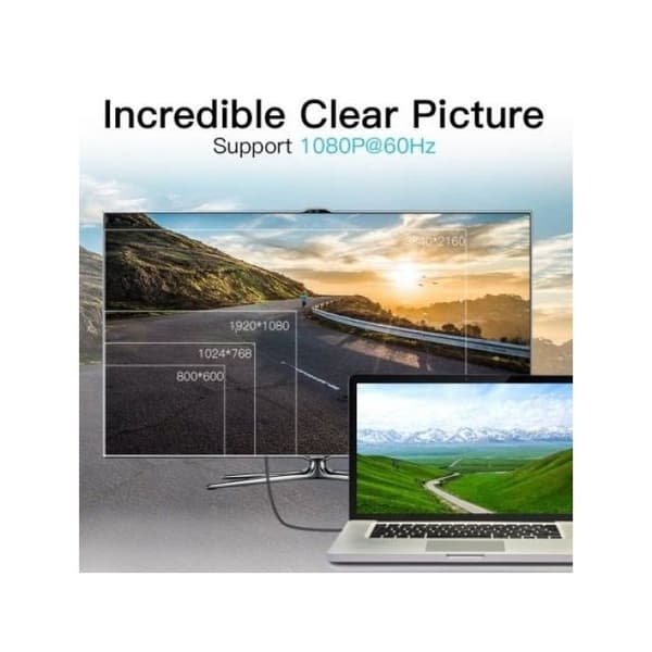 Vention HABBG Mini DisplayPort til HDMI 1080P 1,5m sort