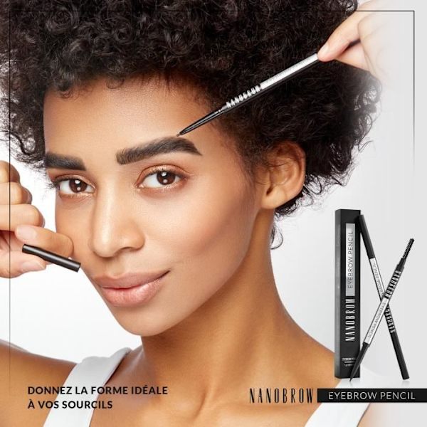 Nanobrow Eyebrow Pencil Tummanruskea - Täydellisesti korostetut, täytetyt ja määritellyt kulmakarvat