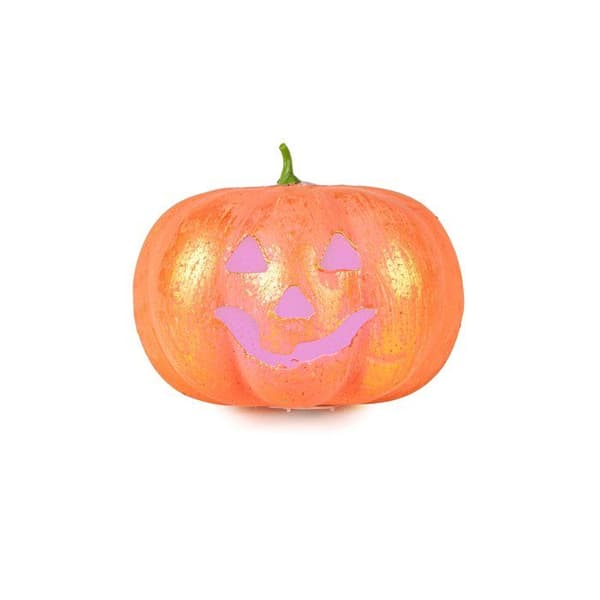 Hehkuva Halloween-kurpitsa 17 cm - Oranssi Orange