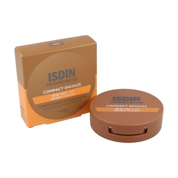 Compact makeup - ISDIN - SPF50 Bronze - 10g - UV protection - Alcohol-free