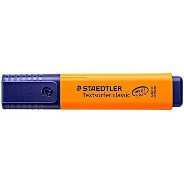 Highlighter - STAEDTLER - Textsurfer classic 364 - Mejselspets 1 till 5 mm - Påfyllningsbar - 10 stycken Orange
