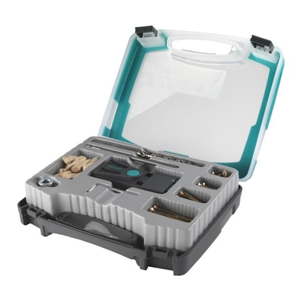 Invisible Assembly Box - Undercover Jig PZ wolfcraft 4642000 Grå og brun