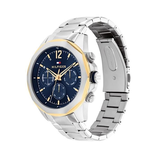 Ur - Tommy Hilfiger - To lag - 46 mm - Vandtæthed 50m - Metalrem Marin/Silver