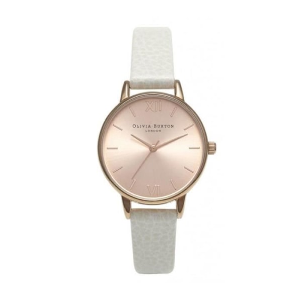 Naisten kello - Olivia Burton - OB14MD21 - Ruusukulta - Valkoinen Nahka - 30 mm Rose guld, hvid