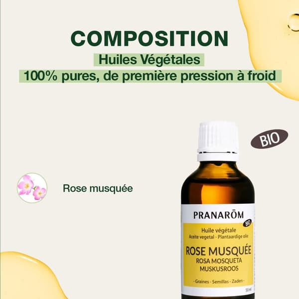 Pranarom orgaaninen kasviöljy ruusunmarja 50ml