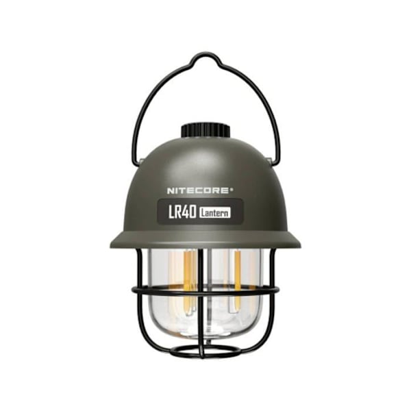 NiteCore NC-LR40-OLIV LR40 LED-leirintälyhty 100 lm paristokäyttöinen 222 g oliivinvihreä