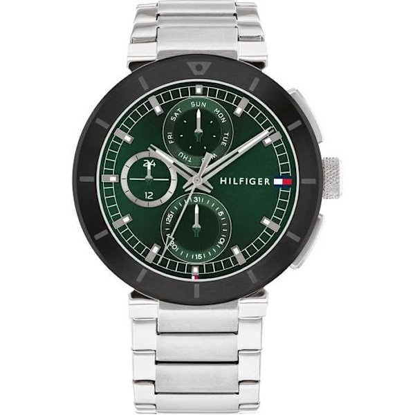 Kello - Hopeateräs - Tommy Hilfiger - 1792117 Grön, Silver