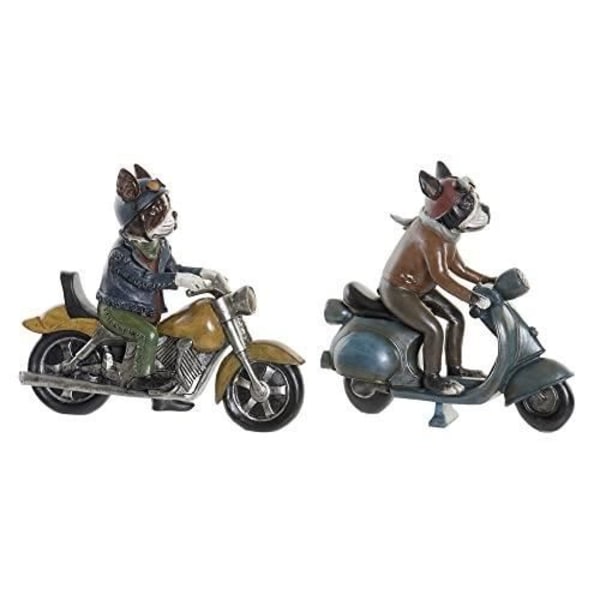 Dekorativ figur - DKD HOME DECOR - För hund - Flerfärgad - 48,3 x 60,3 x 30,8 cm - 2 stycken Flerfärgad