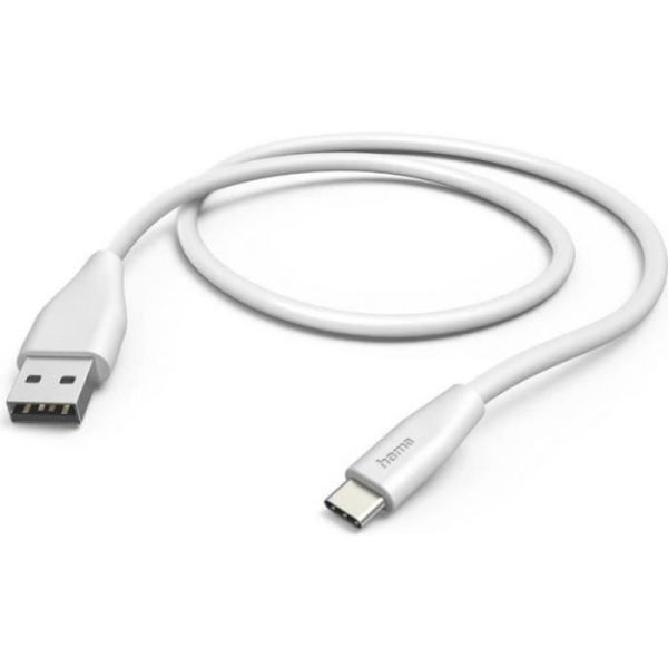 USB-kabel - HAMA - 00201596 - 1,5 m - USB 2.0 - USB A til USB C - Hvid