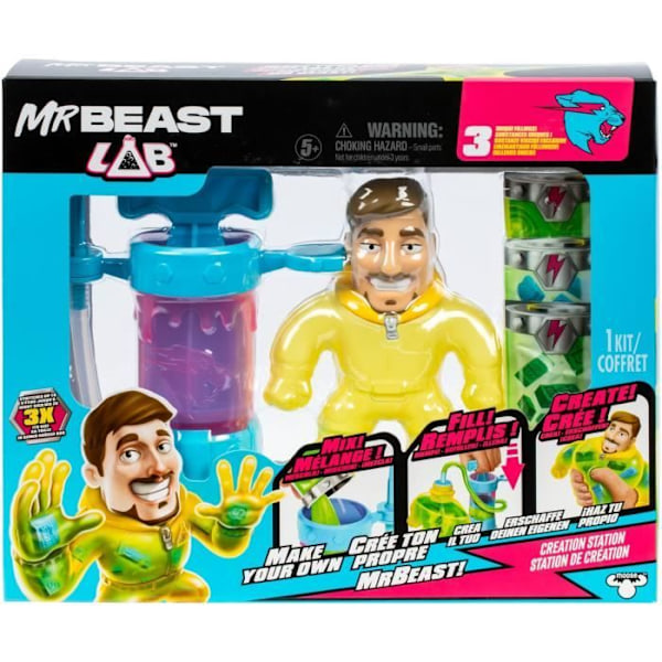 Luontikitti - MRBEAST LAB - Heroes of Goo Jit Zu - Mukana pumppu - Mukautettava hahmo - Tarvikkeet mukana
