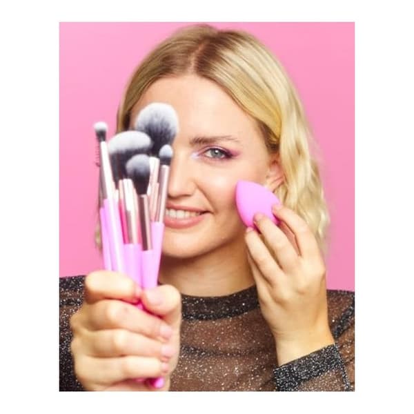 Børstesæt - The Brush Edit - 8 stykker - Rosa - Ideel til makeup Rose