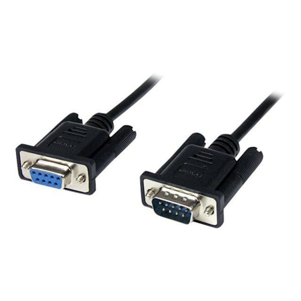 RS232 DB9 Seriel Crossover Nul Modem Kabel - STARTECH.COM - 2 m - Sort