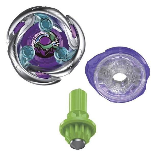 Beyblade X Starter Pack Shadow Shinobi 1-80MN UX med et forsvars-topp og launcher, fra 8 år. Flerfärgad