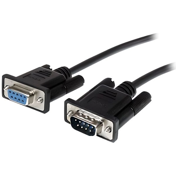 DB9 RS232 seriel kabel i direkte forbindelse - STARTECH.COM - Seriel kabelforlænger - Sort - 3 m