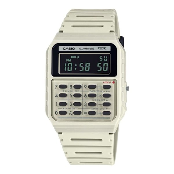 Ur - Casio - CA-53WB-8BEF - Plastisk Beige - Vandafvisende 3 bar - Digital Beige
