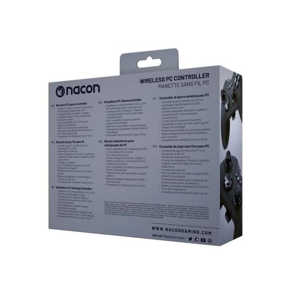 Gamepad - NACON - PCGC-200WL - Trådløs - Vibration - Sort Sort