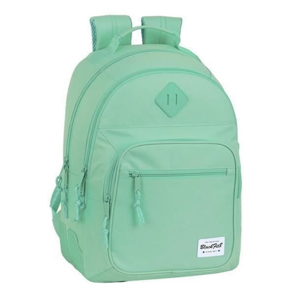 BlackFit8 Turkis børneskoletaske - Polyester - 15 L - Ergonomisk polstring Svart