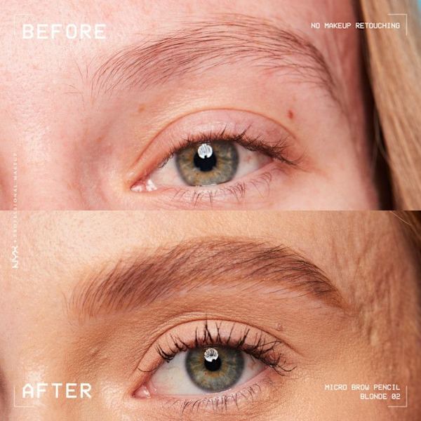 Kynäkulmakarvoille - NYX - Mikro - Vaaleanblondi - Luonnollinen lopputulos - Ultra tarkka Blond hår