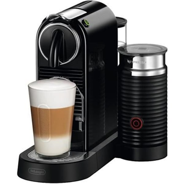 De'Longhi Nespresso CitiZ EN 267.BAE Kaffemaskine med dampmundstykke "Cappuccino" 19 bar sort