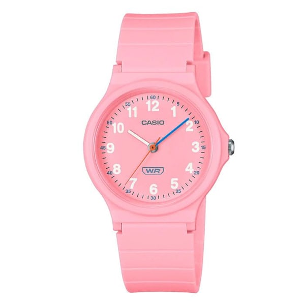 Kello - Casio - LQ-24B-4BEF - Vaaleanpunainen muovirannekoru - Vedenkestävä 3 Atm - Analoginen Rosa
