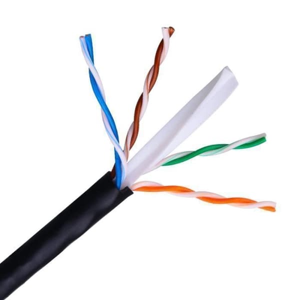 Nanokabel 10.20.0504-EXT-BK, 305 m, Cat6, U-UTP (UTP), Sort