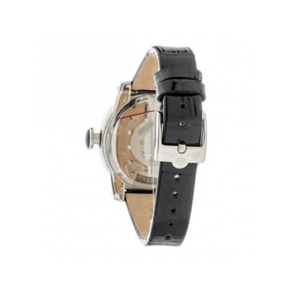 Dameur - Glam Rock - GR32083 - Læder - Ø 44 mm - Vandmodstandsdygtighed 10 Atm Vit