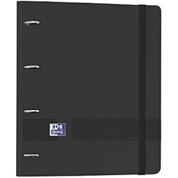 Indbind - OXFORD - Live & Go - 4 ringe - Polyfoam - 100 A4+ ark Svart