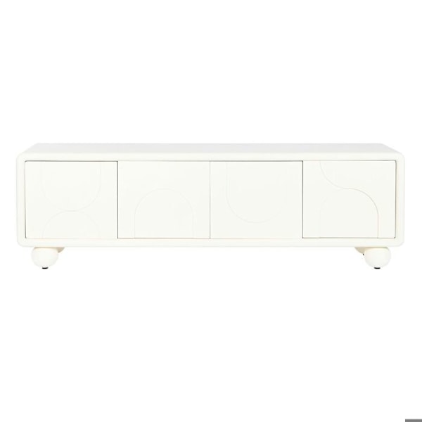 MDF-puinen TV-näyttökaluste DKD Home Decor 160x37x50 cm Vit