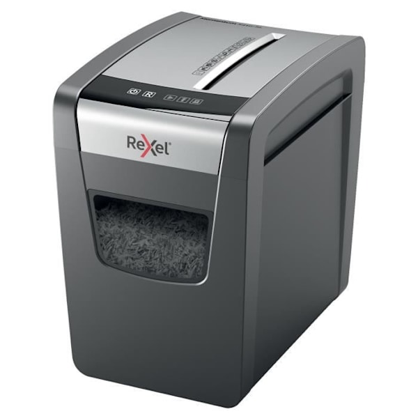 Dokumentødelægger - Rexel - Momentum X410 SlimLine - Krydsklippet - DIN P4 - 10 ark