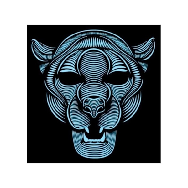 Led Panther Mask - ATOSA - Asusteet - Musta - Sekalaiset - Ikärajat 18 Svart
