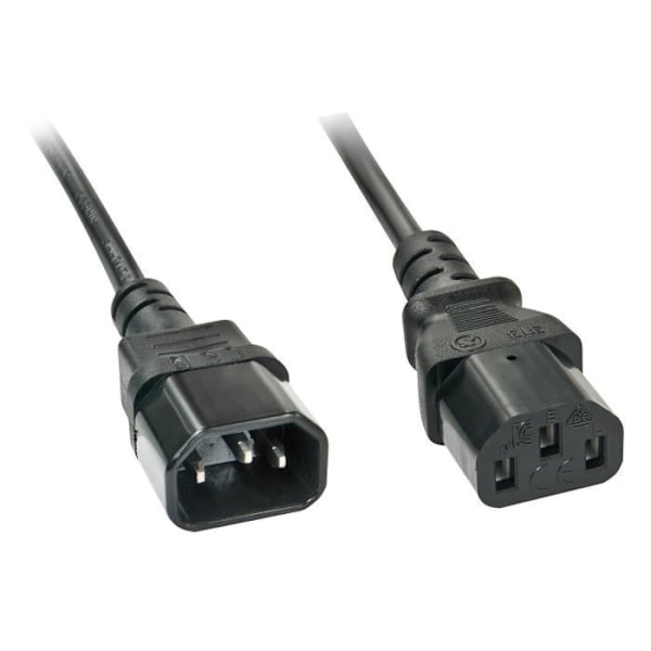 LINDY IEC netforlængerkabel - 3m
