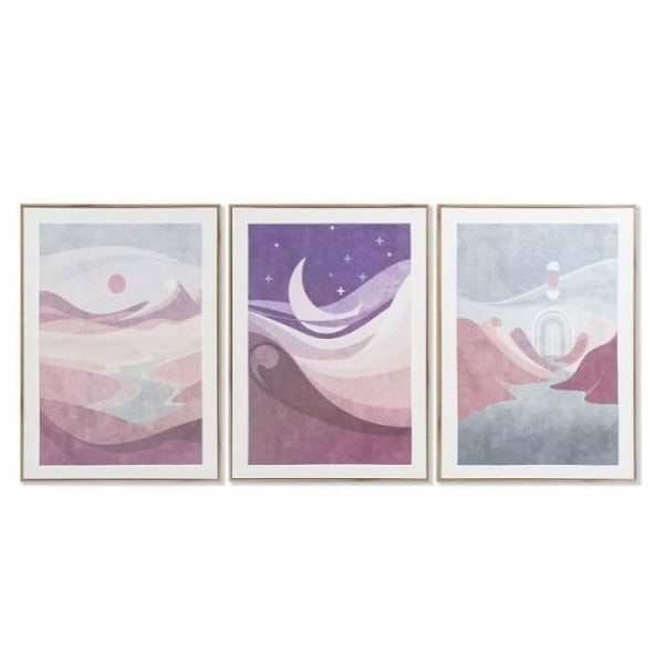 Cadre DKD Home Decor maisema (3 kpl) (50 x 3 x 70 cm)