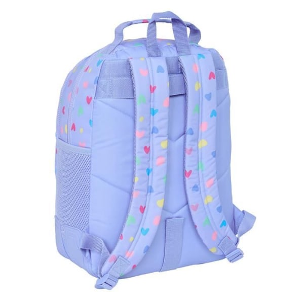 Reppu - Benetton - Lila - 42 CM - 2 Osastoa - 20 Litraa - Unisex Lila
