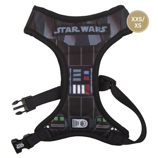 Koiran valjaat - Star Wars - Darth Vader - Koko XXS/XS - Musta - Säädettävä Svart