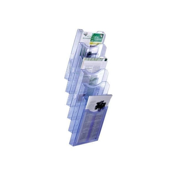 Dokumentholder - Arkiv 2000 - ArchiPlay - Kan monteres på væg - 6 rum - Blå transparent Transparent blått