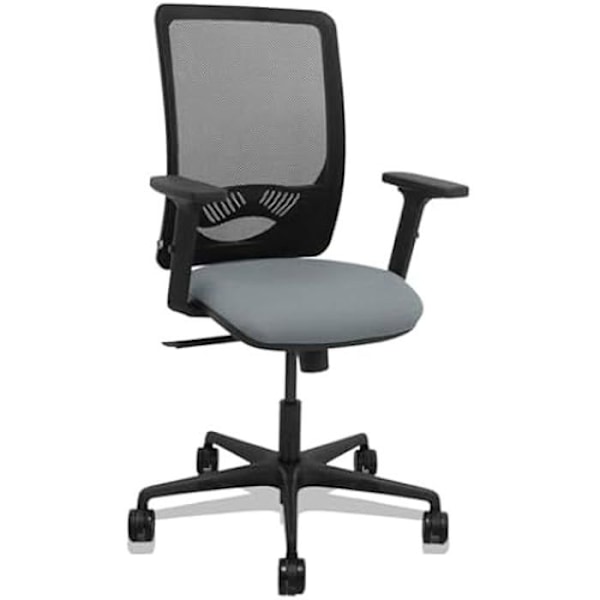 Zulema - Ergonomisk kontorstol med synkront mekanisme, 2D armlæn - Ryg i sort åndbar mesh og Svart