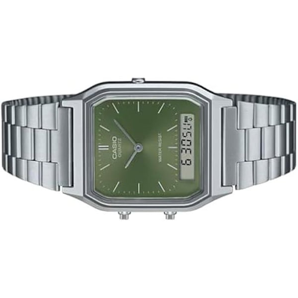 Ur - CASIO - AQ-230A-3AMQYES - Analog - Rustfrit Stål - Vandresistens 3 Atm Svart silver