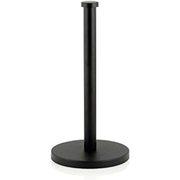 Papirhåndklæderulleholder - ANDREA HOUSE - Sort metal - Mat finish - Neutralt design - Bred base Svart