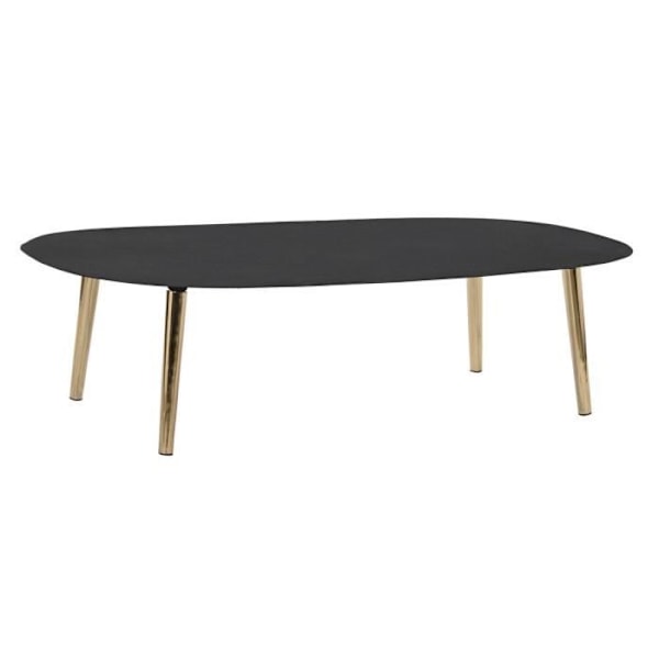 moderne sort guld jern sofabord 122 cm