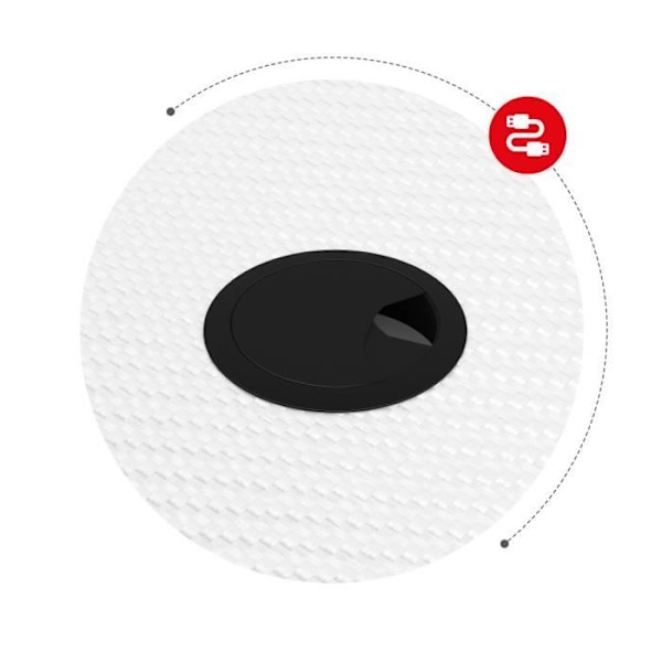 HUZARO HERO 1.4 Spelbord Vit, Ergonomiskt skrivbord, PC-spel, Datorer, Gamer, Spelbord, 100x50x75cm Kolbelagd vit