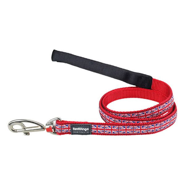 Læderline - Red Dingo - Union Jack - 1,20m - Nylon - Hund