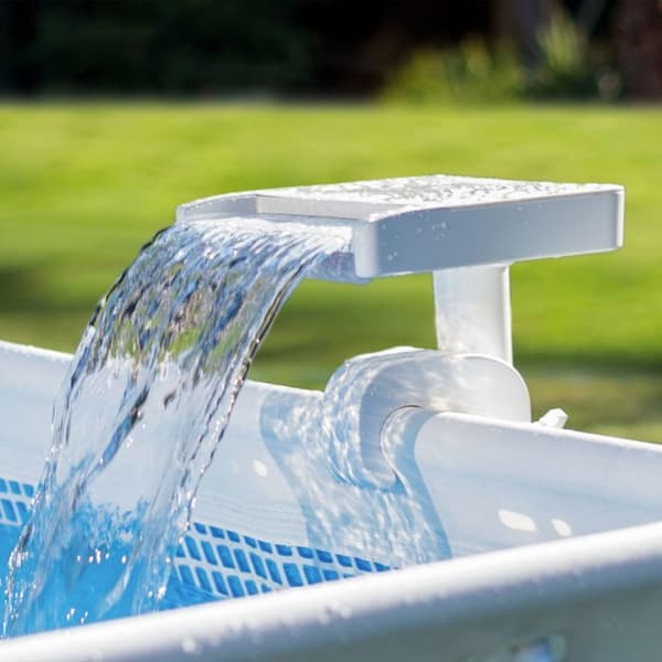 Intex LED swimmingpool vandfald springvand Hvid