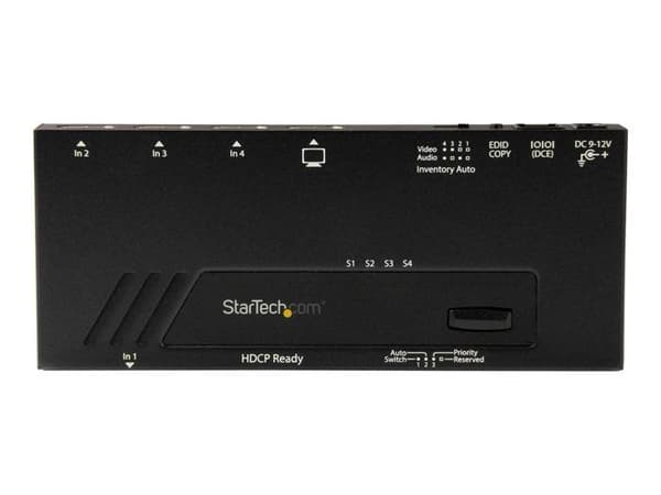 STARTECH HDMI switch - 4K - 4 porte - hurtig omskiftning og automatisk registrering
