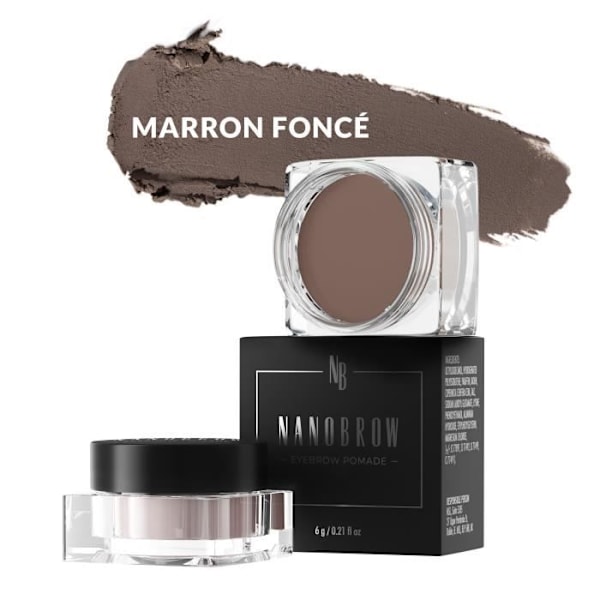 Nanobrow Eyebrow Pomade Tummanruskea - Vedenpitävä kulmakarvojen pomade