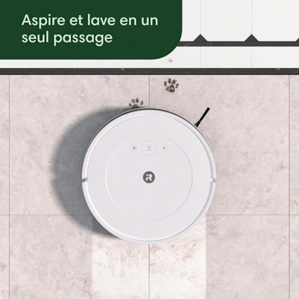 Robotstøvsuger - IROBOT Y011240 Essential Roomba Combo - 400 ml - Hvid hvid