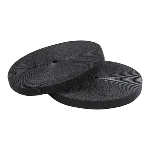 Kabelbindere - STARTECH - 30,4 m - Sort - Selvklebende løkker - Multimaterialer