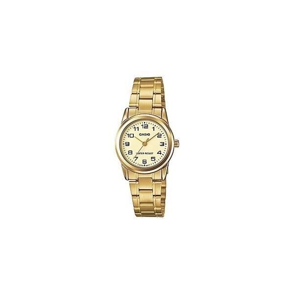 Ur - CASIO - LTP-V001G-9 - 31mm - Rustfrit stål - Guld - Vandtæthed 30 Atm