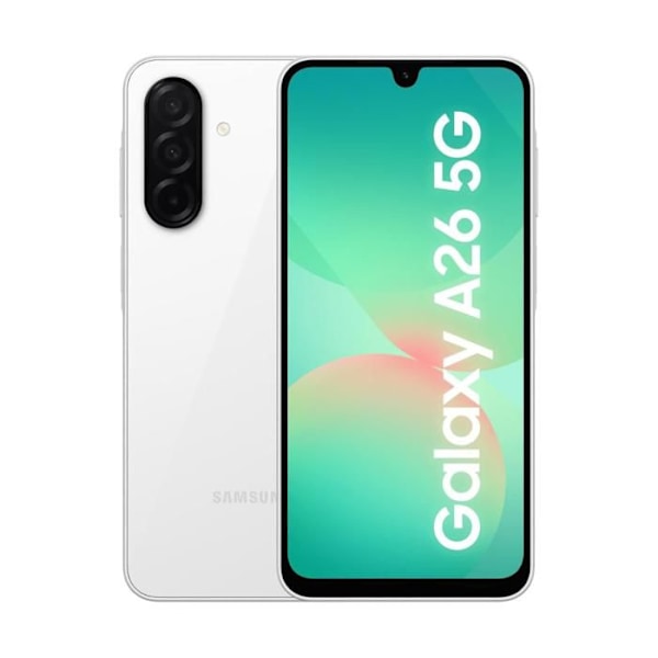 Samsung Galaxy A26 5G 6 Go/128 Go Valkoinen (White) Kaksois SIM A266