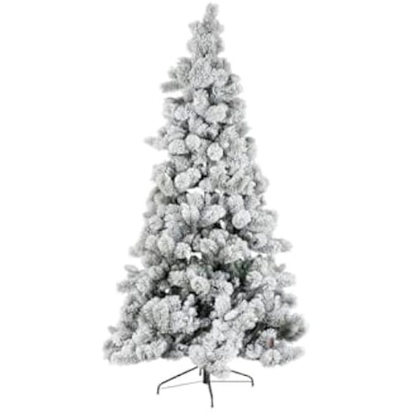 Julgran - DKD Heminredning - Snöig - 210 cm - Polyeten - Flerfärgad Flerfärgad