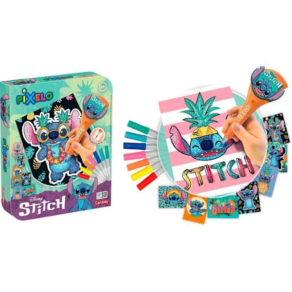 LEGETØJ - LANSAY - Pixelo Stitch - 8 illustrationer - Multifarvet - Fra 6 år Flerfärgad